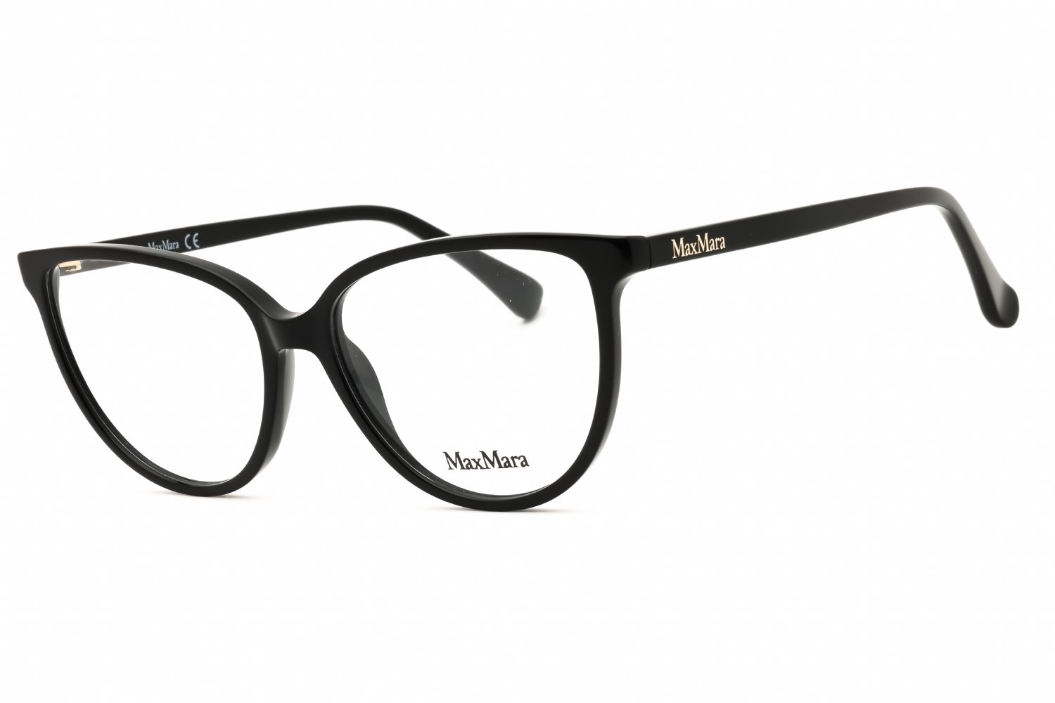 Max Mara MM5055 shiny black/clear demo lens 001 54-15-140 MM