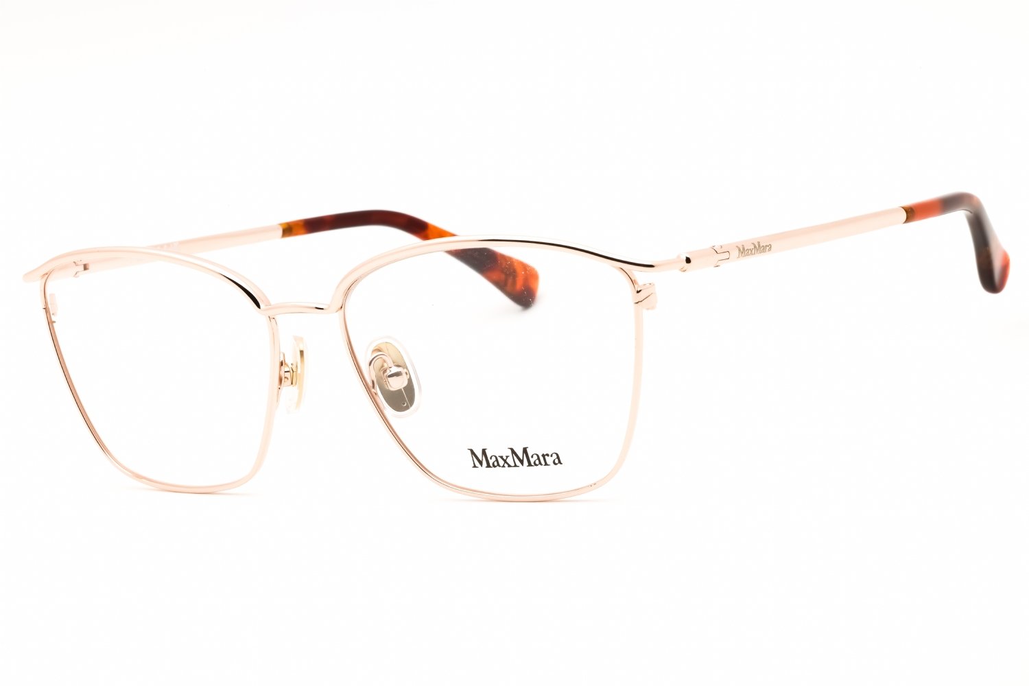 Max Mara MM5056 shiny rose gold/Clear demo lens 028 54-15-135 MM