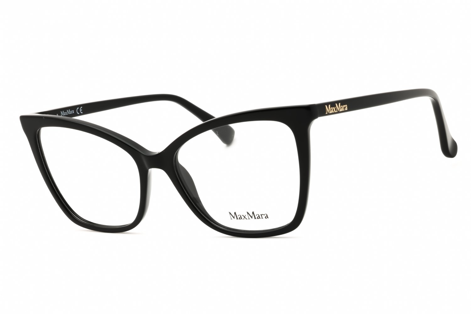 Max Mara MM5060 shiny black/clear demo lens 001 54-16-140 MM