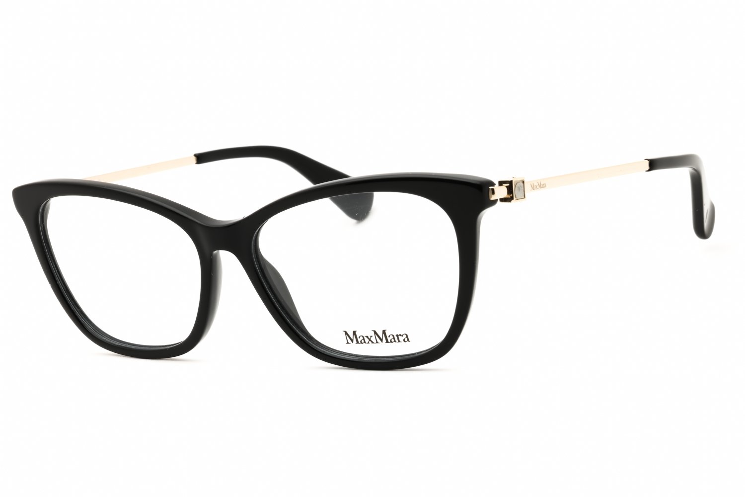 Max Mara MM5070 shiny black/clear demo lens 001 54-14-140 MM