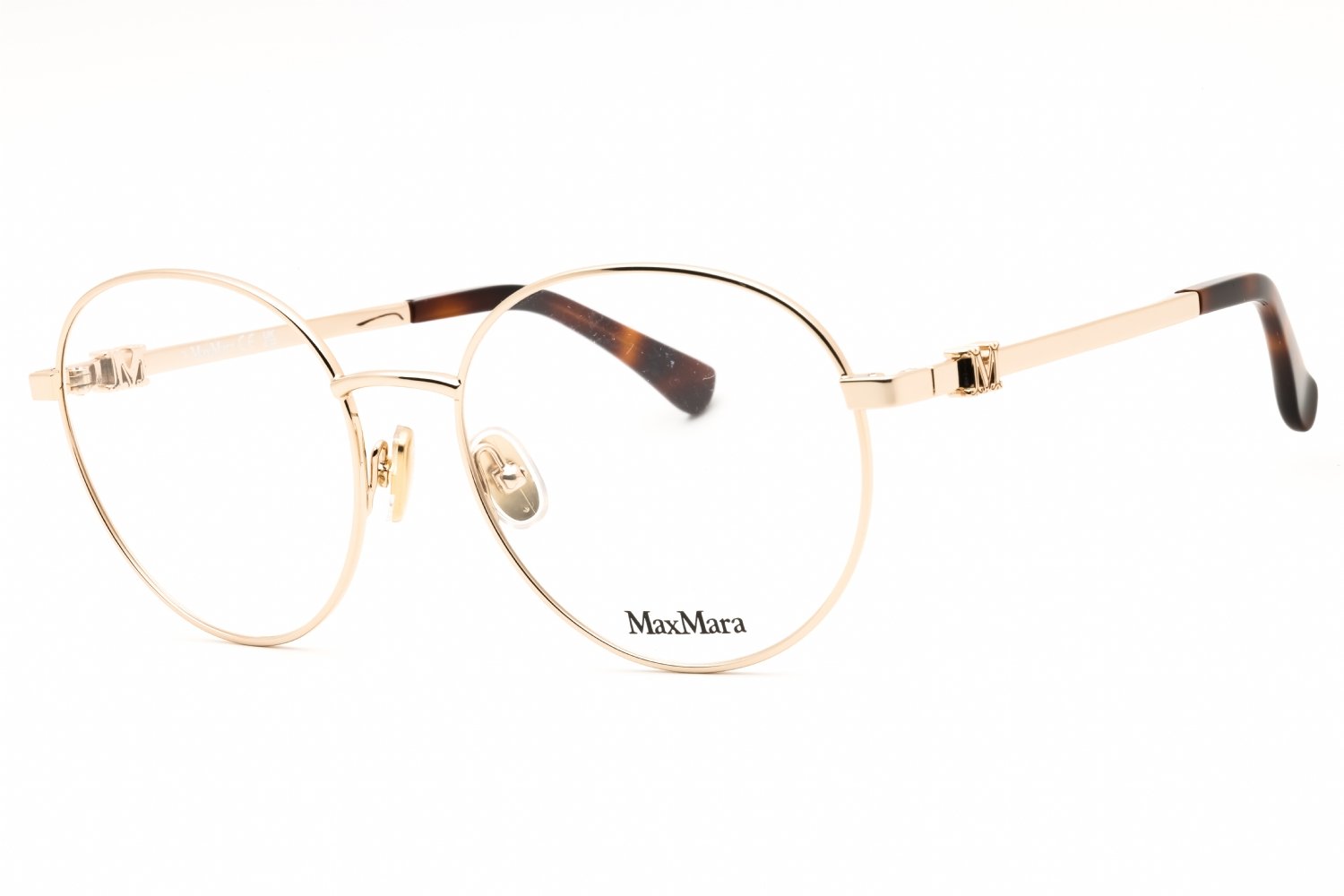 Max Mara MM5081 pale gold/clear demo lens 032 55-18-140 MM
