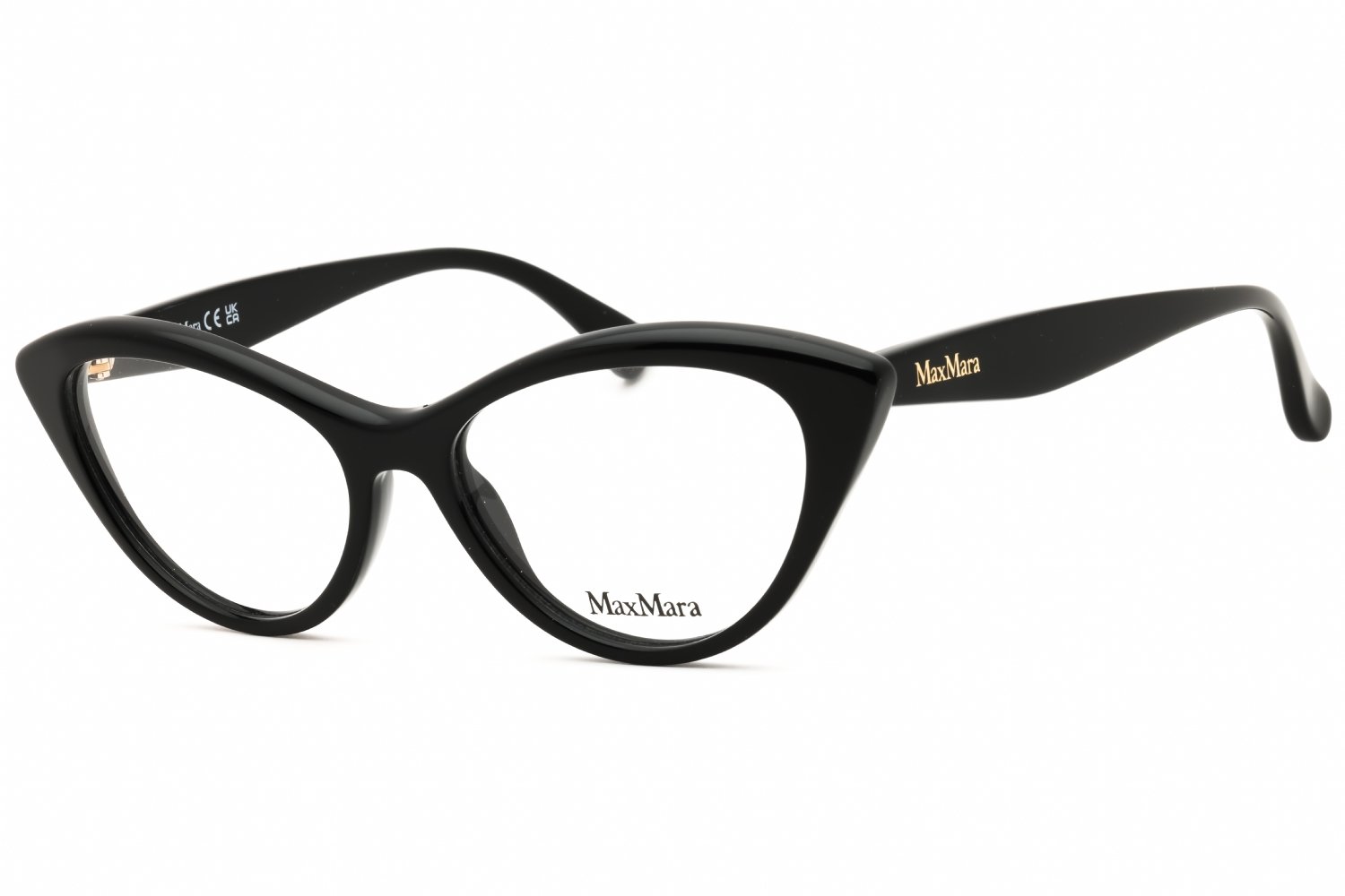 Max Mara MM5083 shiny black/clear demo lens 001 53-16-140 MM