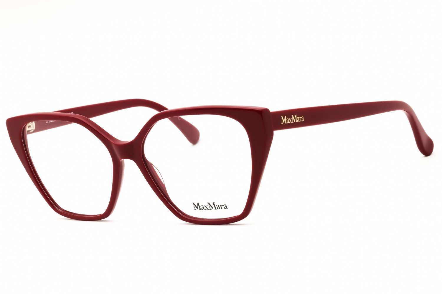 Max Mara MM5085 shiny red/clear demo lens 066 55-15-140 MM