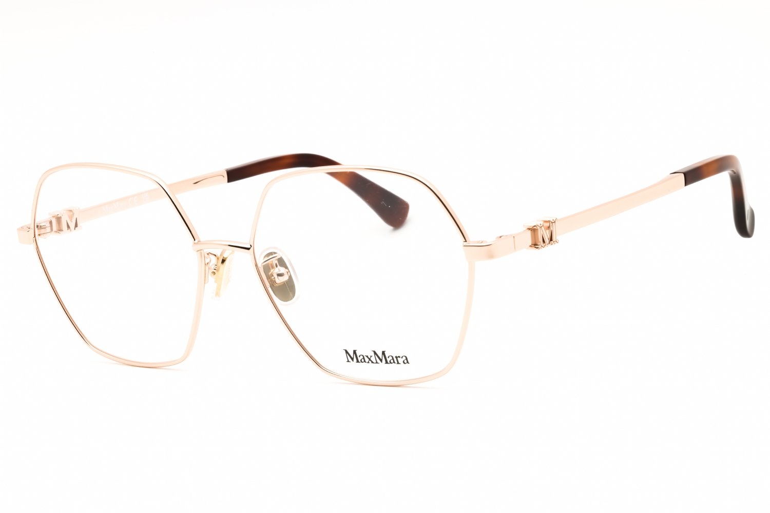 Max Mara MM5087-D shiny rose gold/clear demo lens 028 56-16-145 MM