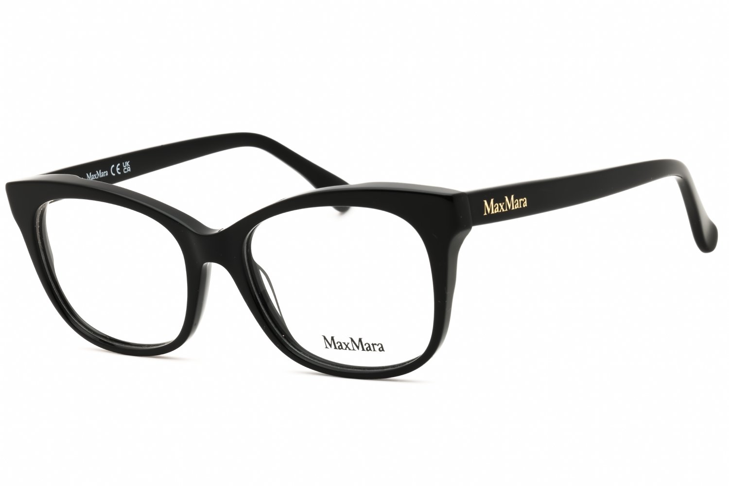 Max Mara MM5094 shiny black/clear demo lens 001 52-17-140 MM