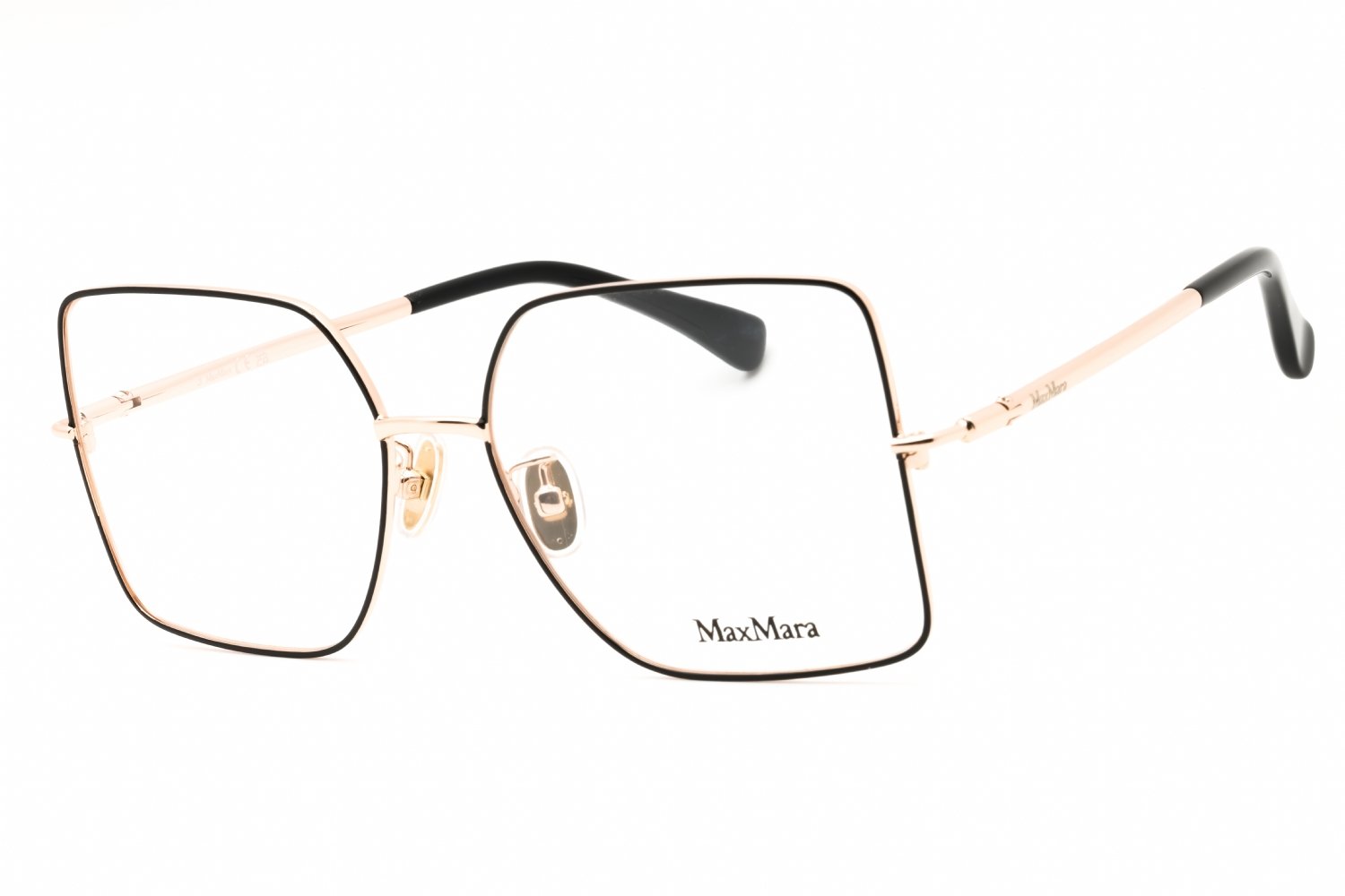 Max Mara MM5098-H shiny rose gold/clear demo lens 028 55-16-135 MM