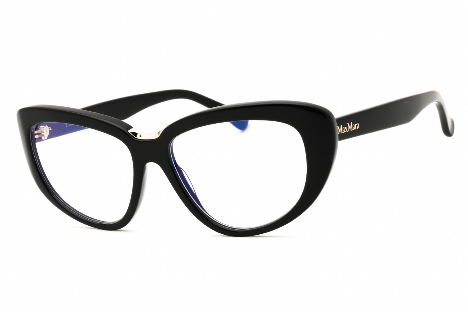 Max Mara MM5109-B shiny black/clear demo lens 001 56-16-145 MM