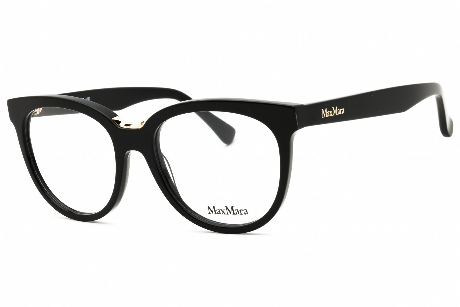 Max Mara MM5110 shiny black/Clear demo lens 001 52-17-140 MM
