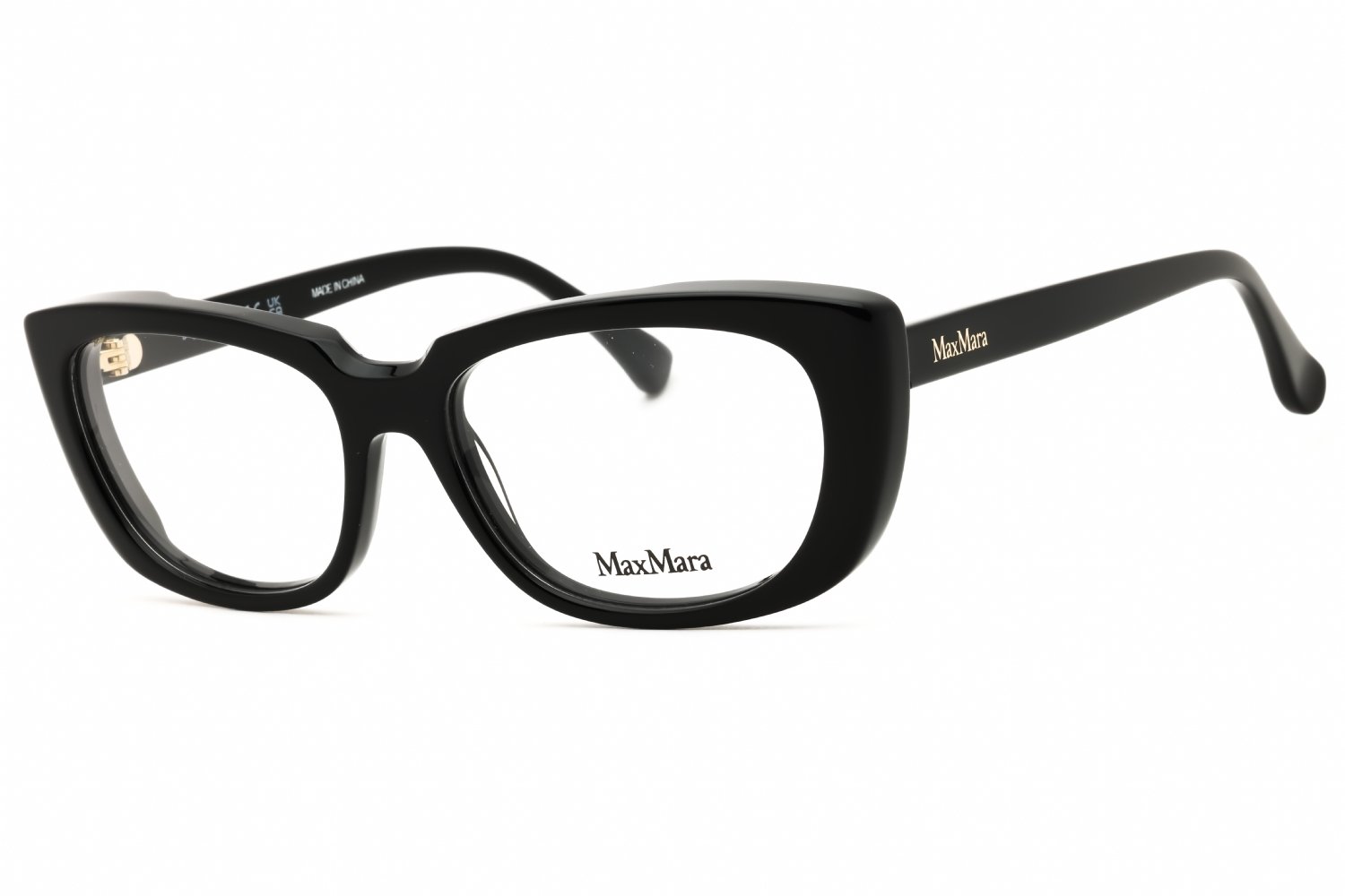 Max Mara MM5114 shiny black / clear demo lens 001 54X16X140
