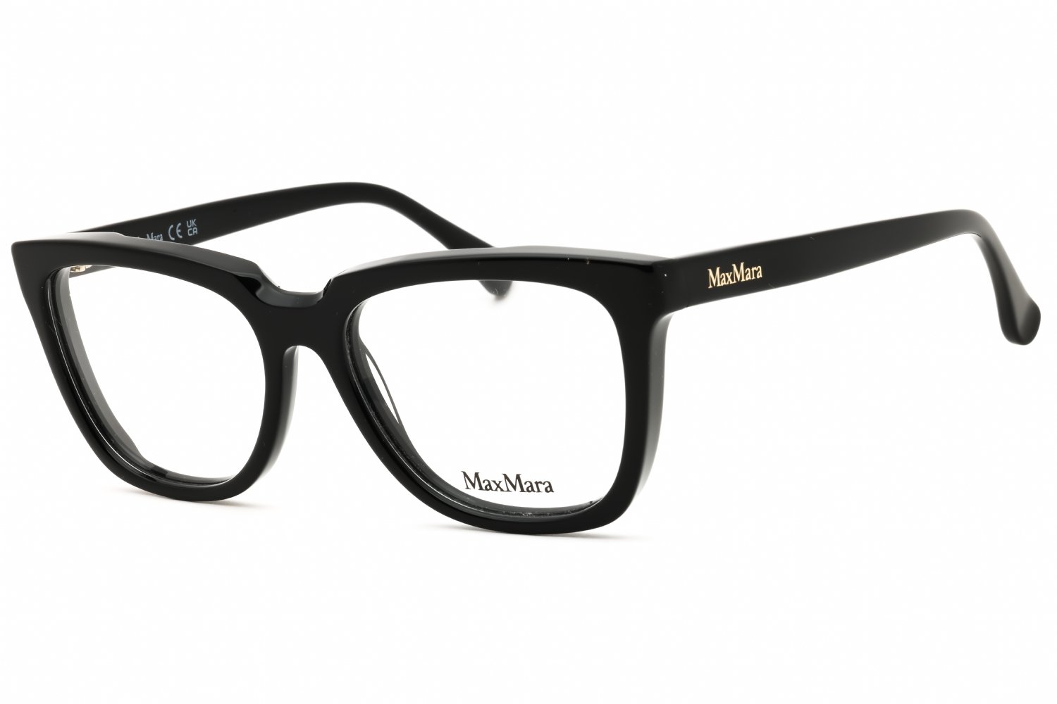 Max Mara MM5115 shiny black/clear demo lens 001 52-16-140 MM