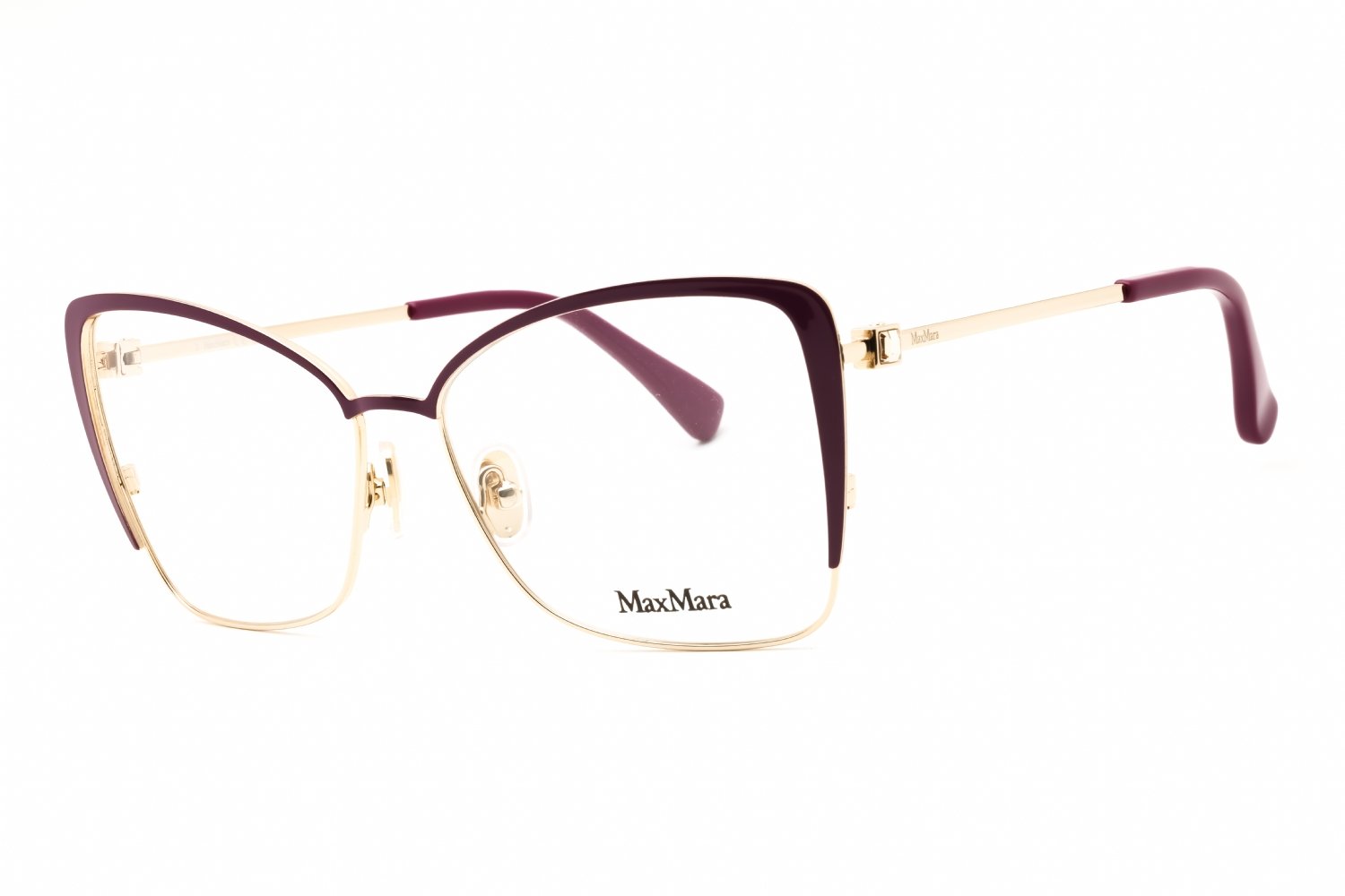 Max Mara MM5130 shiny violet/clear demo lens 081 56-15-140 MM