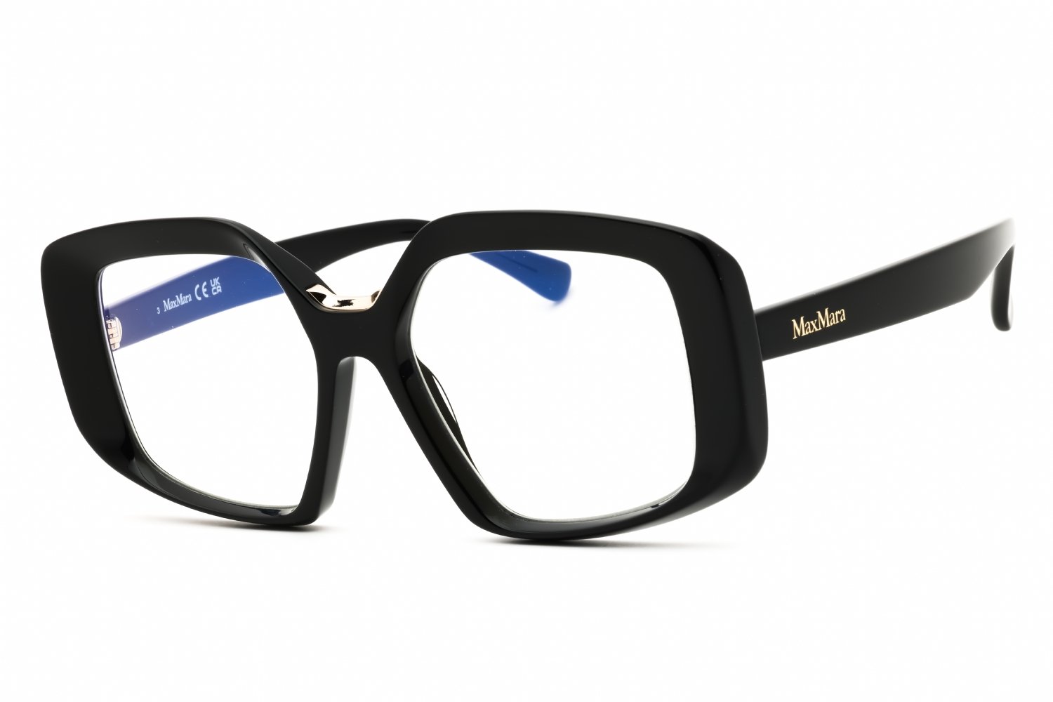 Max Mara MM5131-B shiny black/Clear demo lens 001 53X16X140