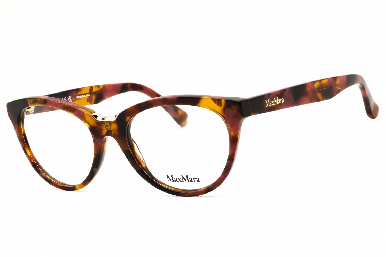 Max Mara MM5132 coloured havana / clear demo lens 055 53X18X140