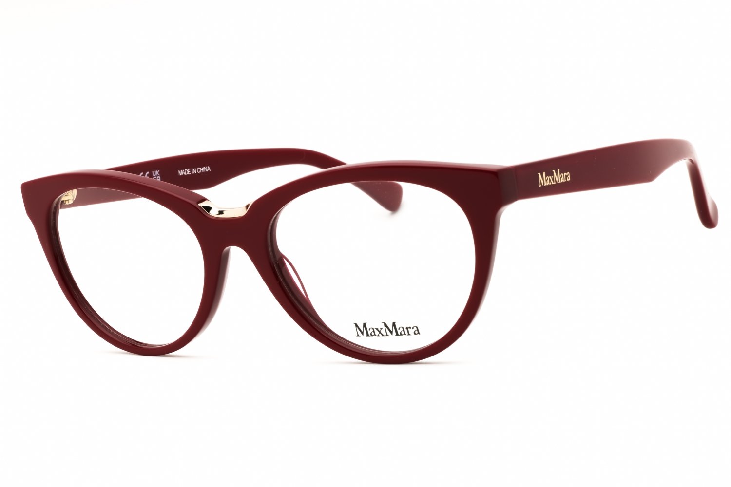 Max Mara MM5132 shiny red / clear demo lens 066 53X18X140