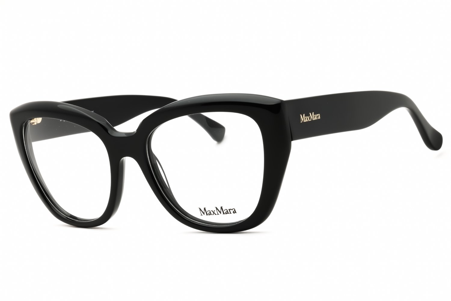Max Mara MM5134 shiny black/clear demo lens 001 54-18-140 MM