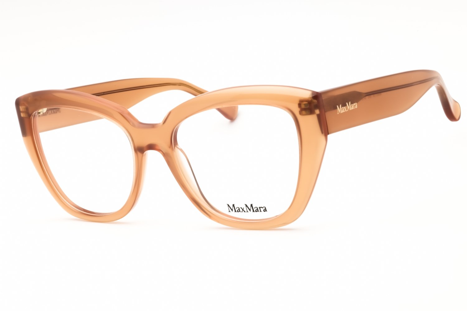 Max Mara MM5134 shiny light brown/ clear demo lens 045 54-18-140 MM