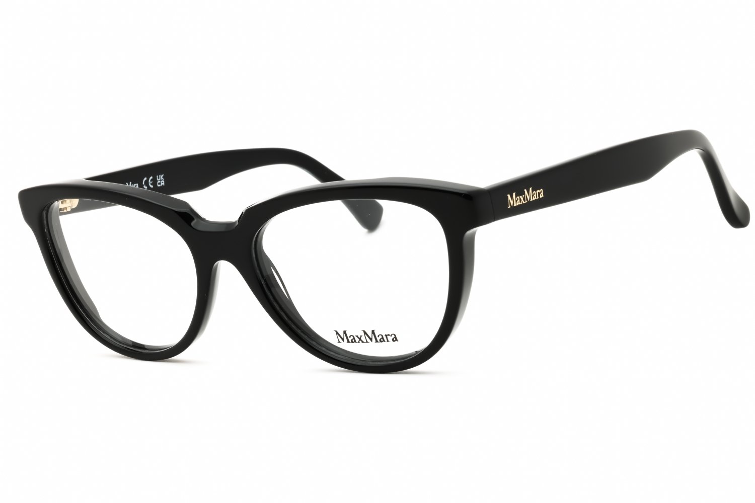 Max Mara MM5143 shiny black/clear demo lens 001 53-16-140 MM