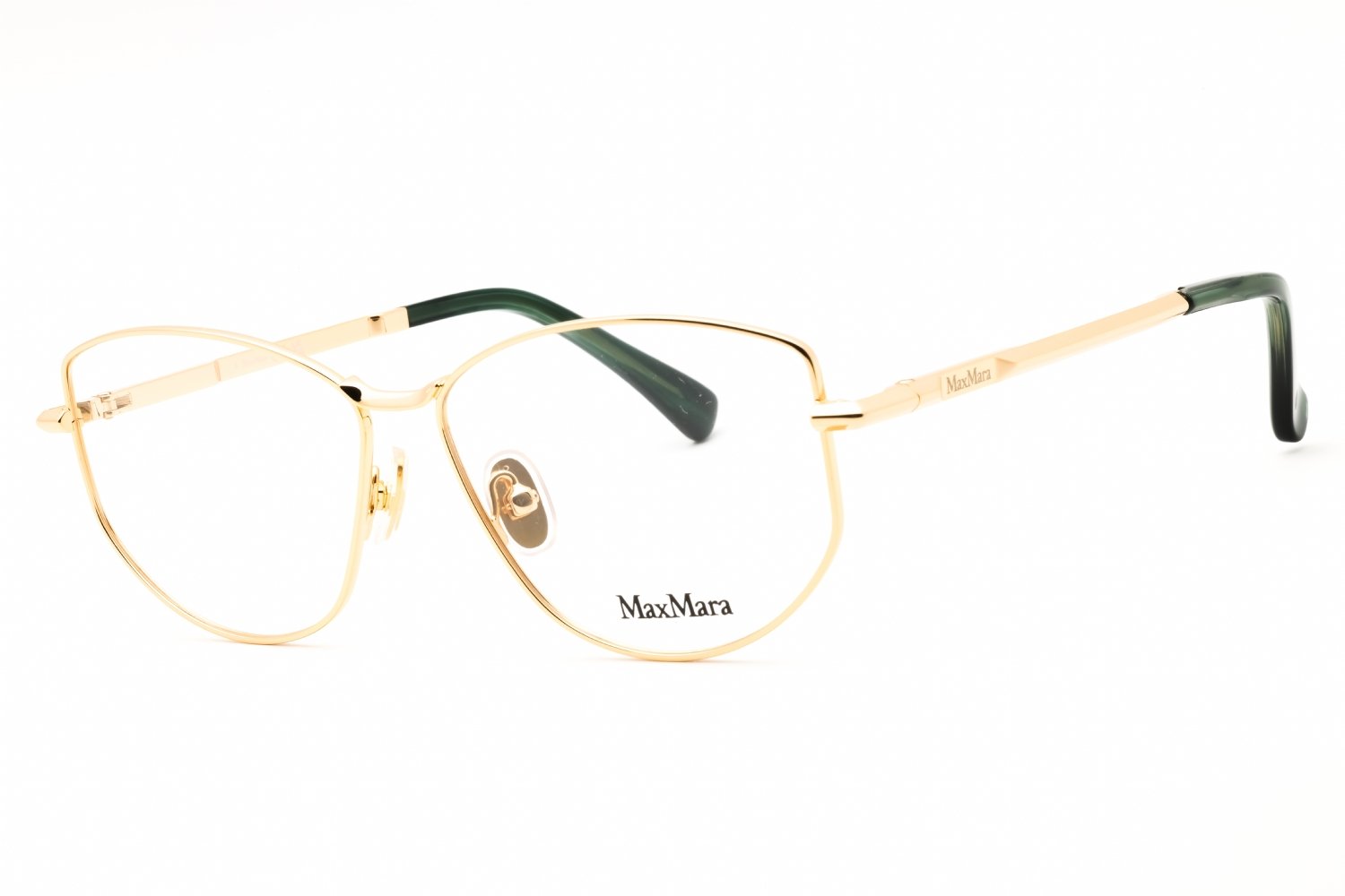 Max Mara MM5153 shiny deep gold/clear demo lens 030 55-13-140 MM