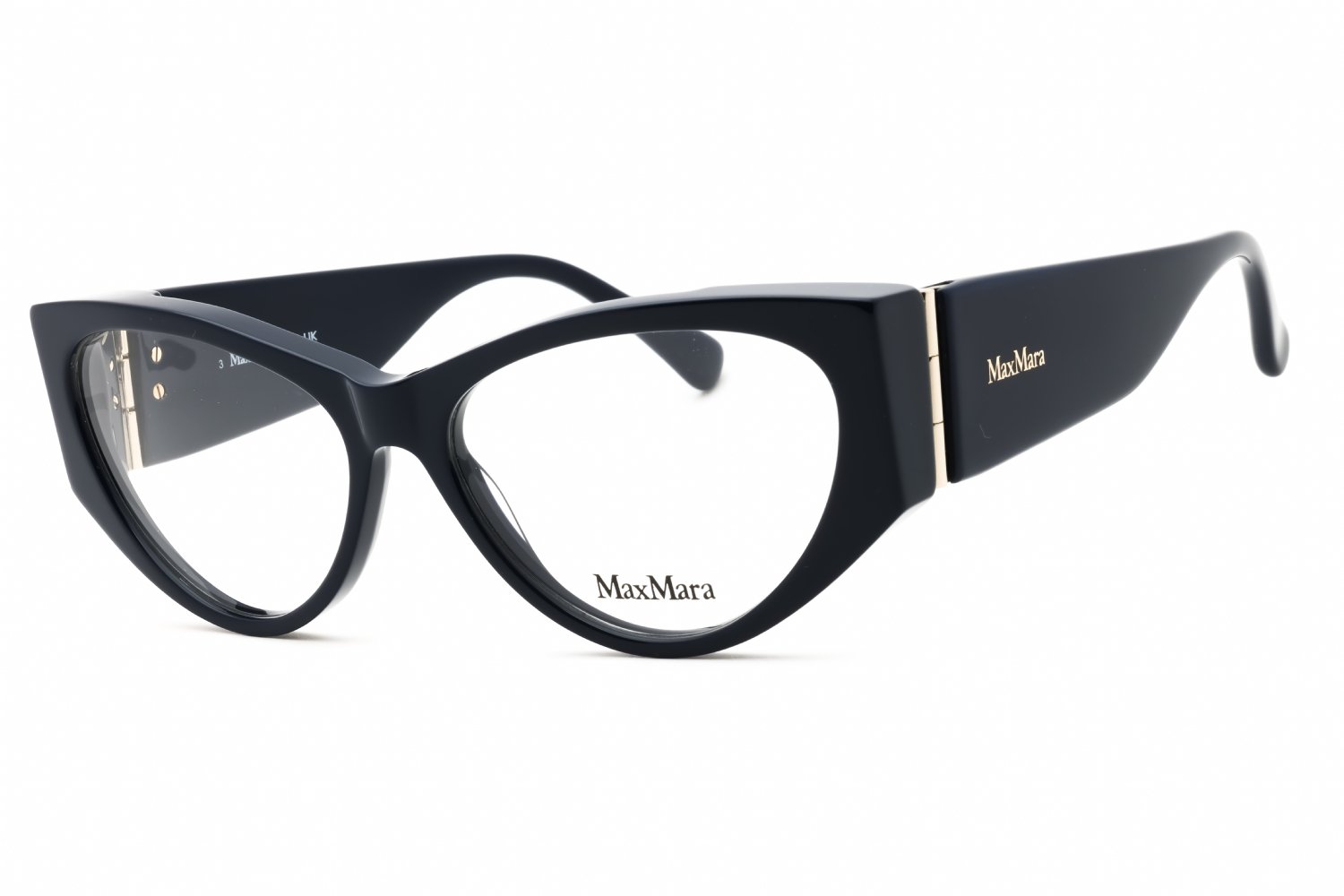 Max Mara MM5174 shiny blue/clear demo lens 090 55-15-135 MM