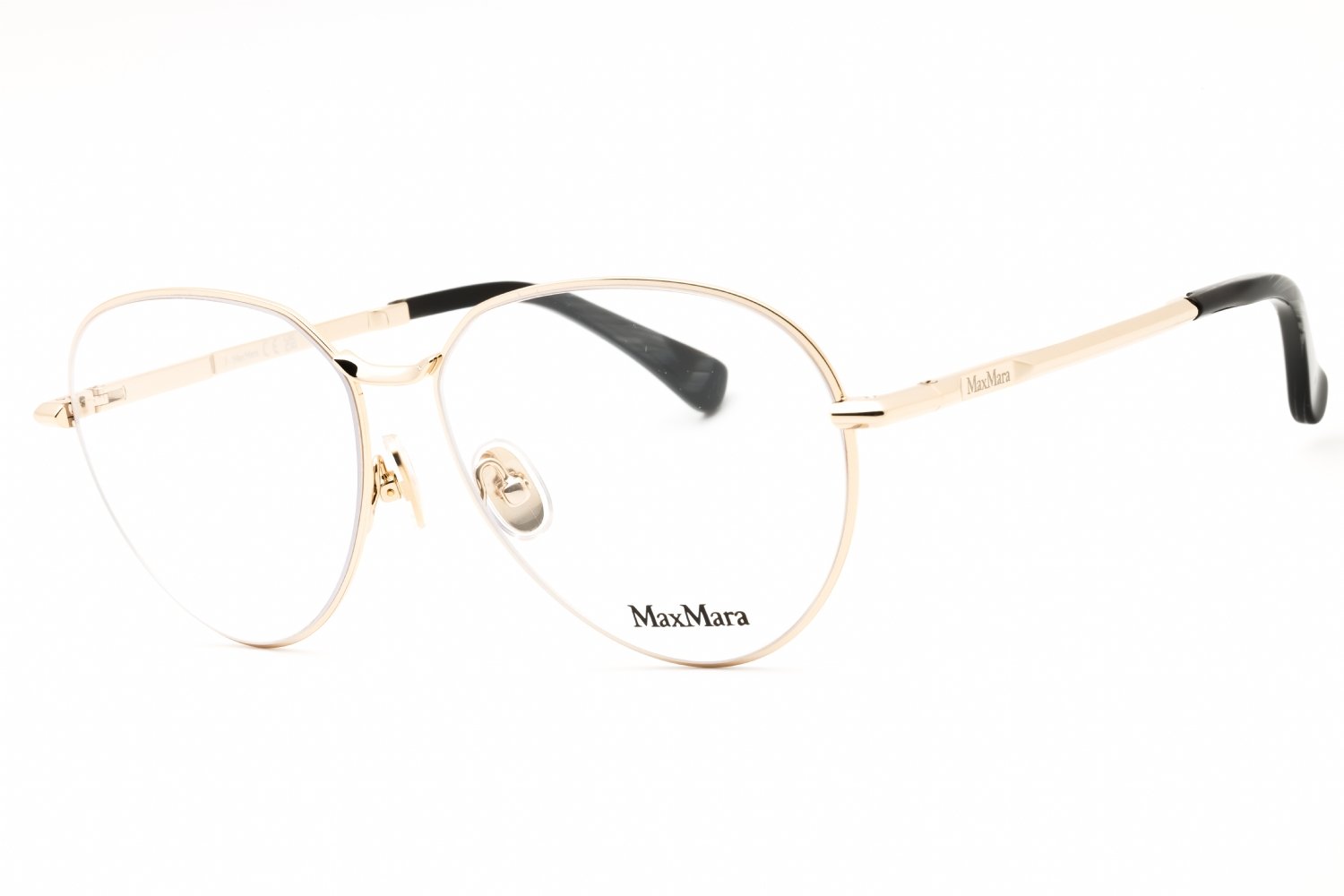 Max Mara MM5178 pale gold/clear demo lens 032 56-14-140 MM