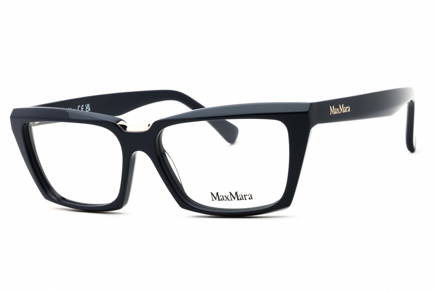 Max Mara MM5180 shiny blue/clear demo lens 090 53-14-140 MM