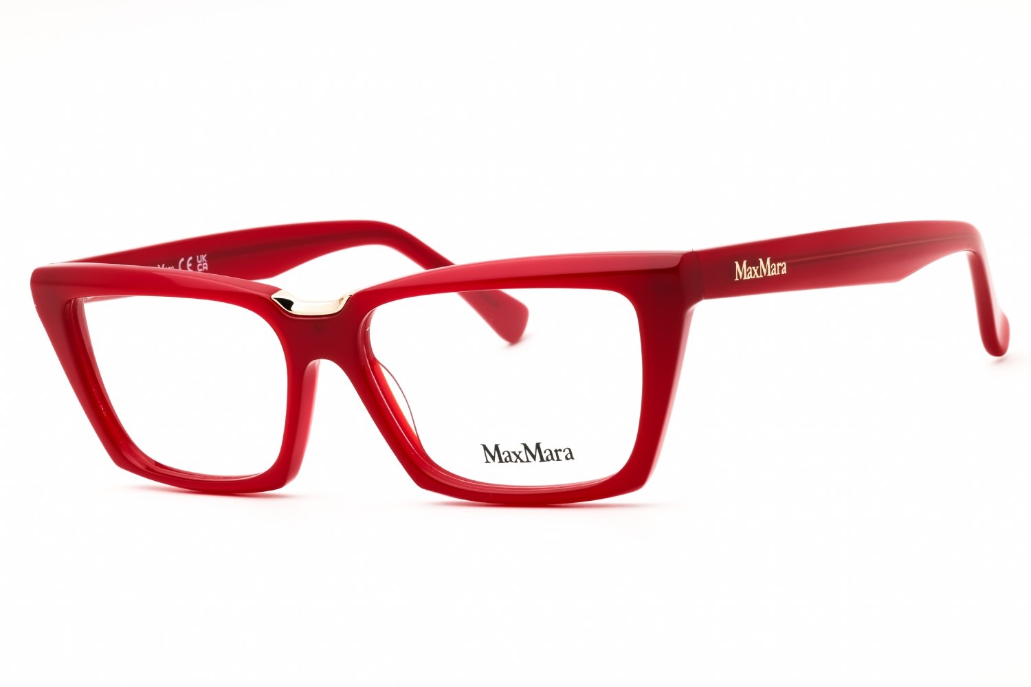 Max Mara MM5180 shiny red/clear demo lens 066 53-14-140 MM