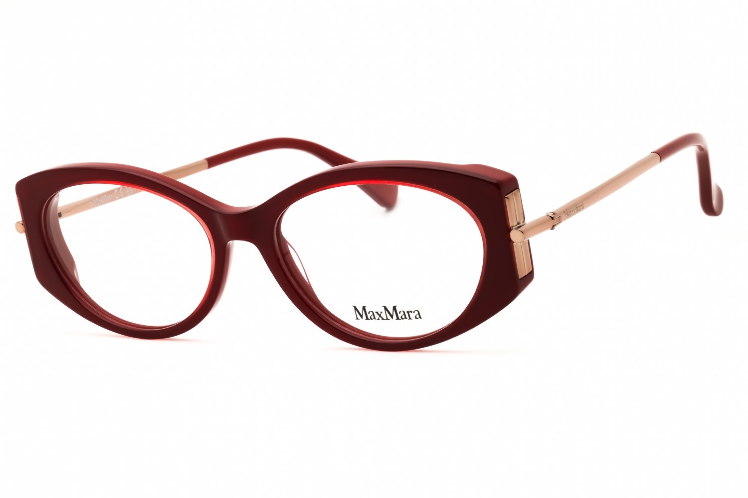 Max Mara MM5204 shiny bordeaux/clear demo lens 069 52X16X140