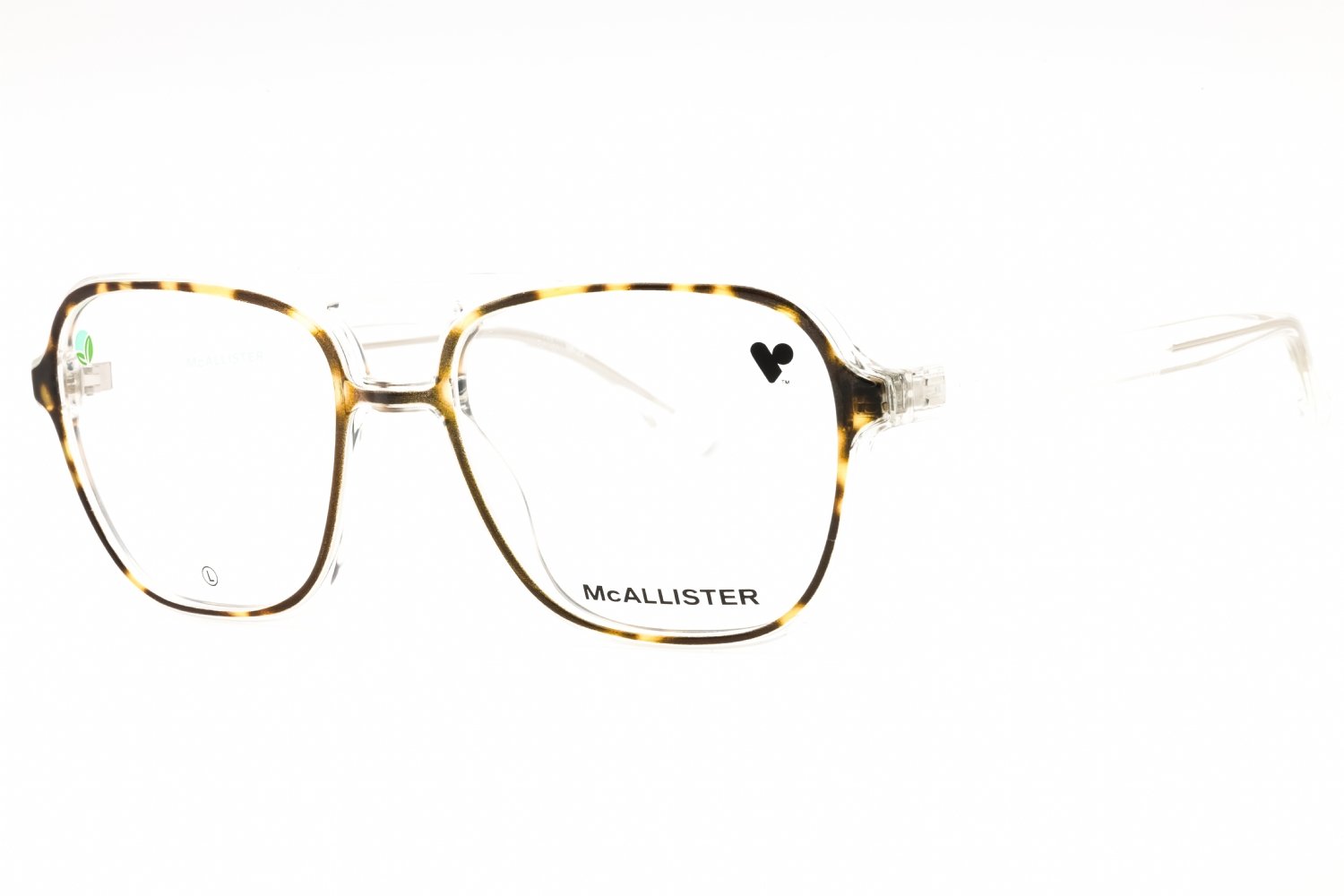 McAllister MC4534 TORTOISE CRYSTAL/Clear demo lens 244 56-18-140 MM