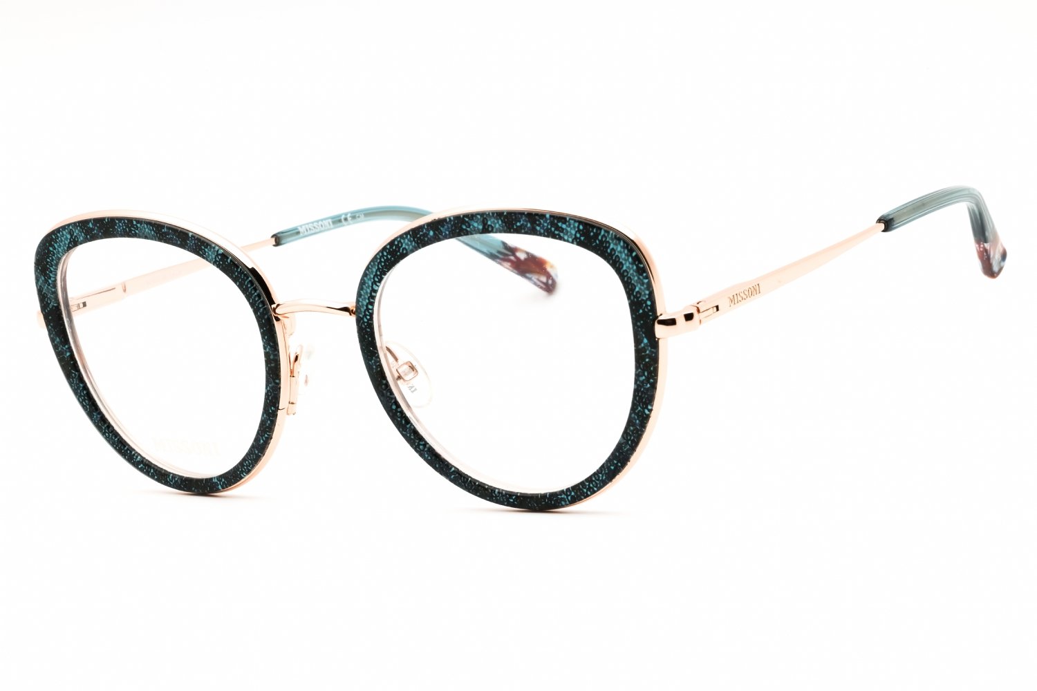 Missoni MIS 0043 TEAL/Clear demo lens 0ZI9 00 50-22-140 MM
