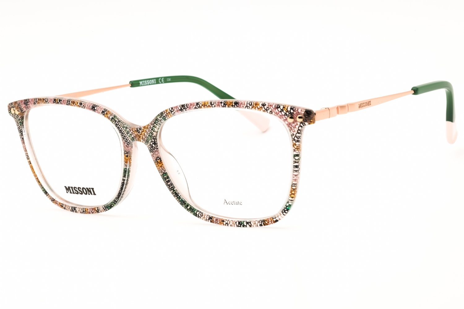 Missoni MIS 0085 PTTRPKGRN/Clear demo lens 0038 00 53X15X140