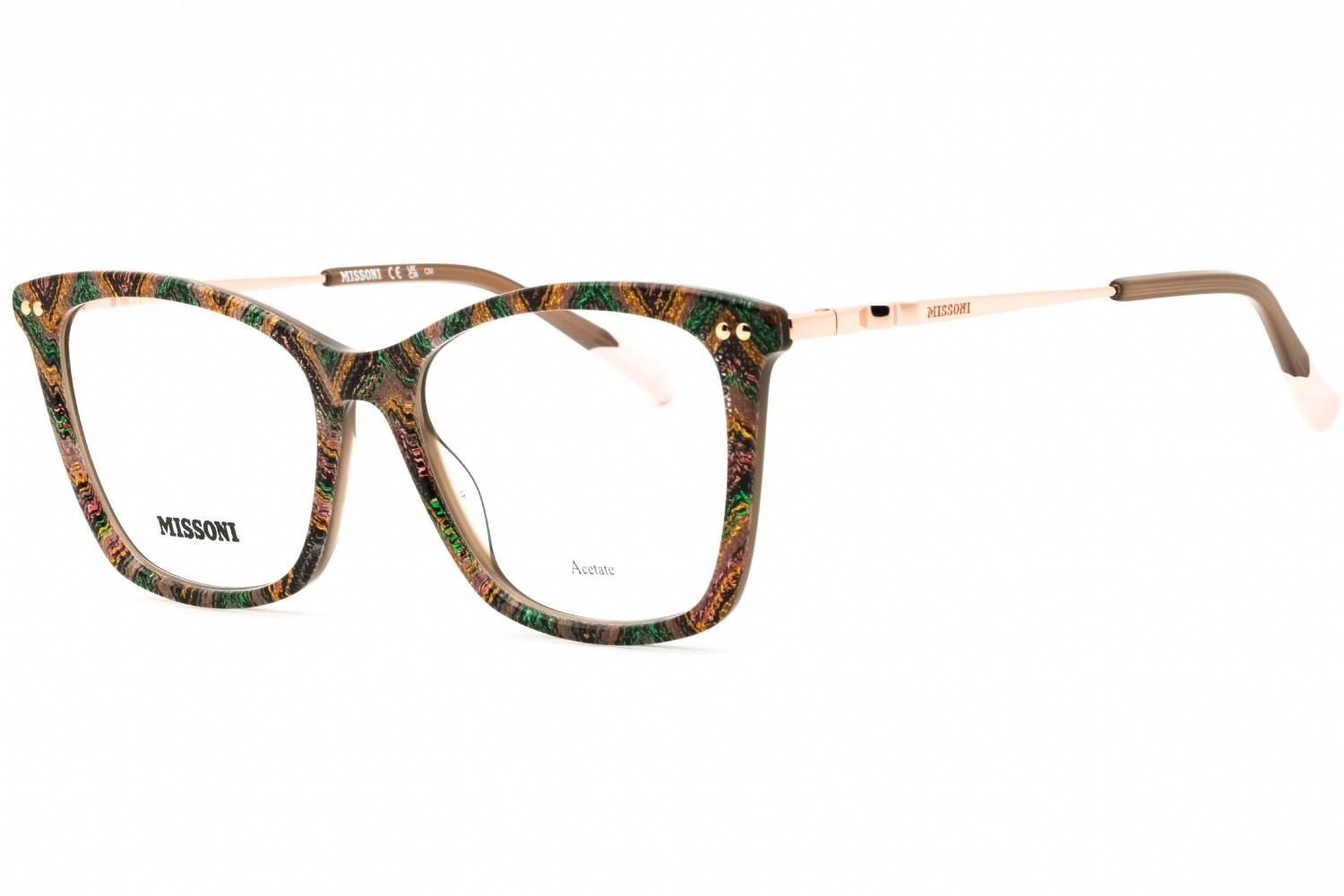 Missoni MIS 0108 PTBRWNGRN/clear demo lens 01UK 00 53X16X140