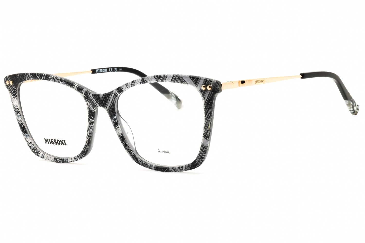 Missoni MIS 0108 WHTBKPTTR/clear demo lens 0S37 00 53X16X140