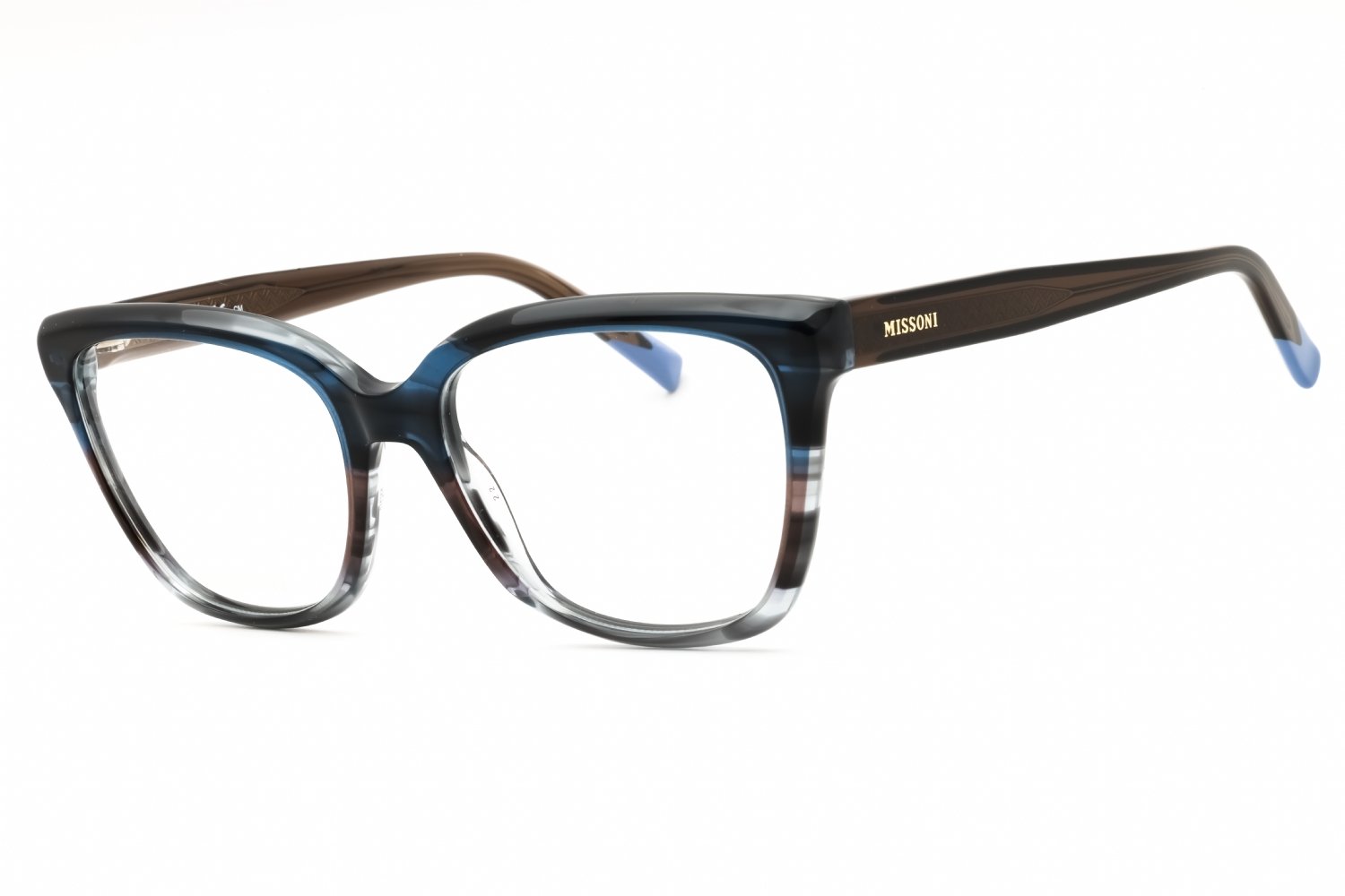 Missoni MIS 0116 BLUE GREY HORN/clear demo lens 03XJ 00 53-17-145 MM