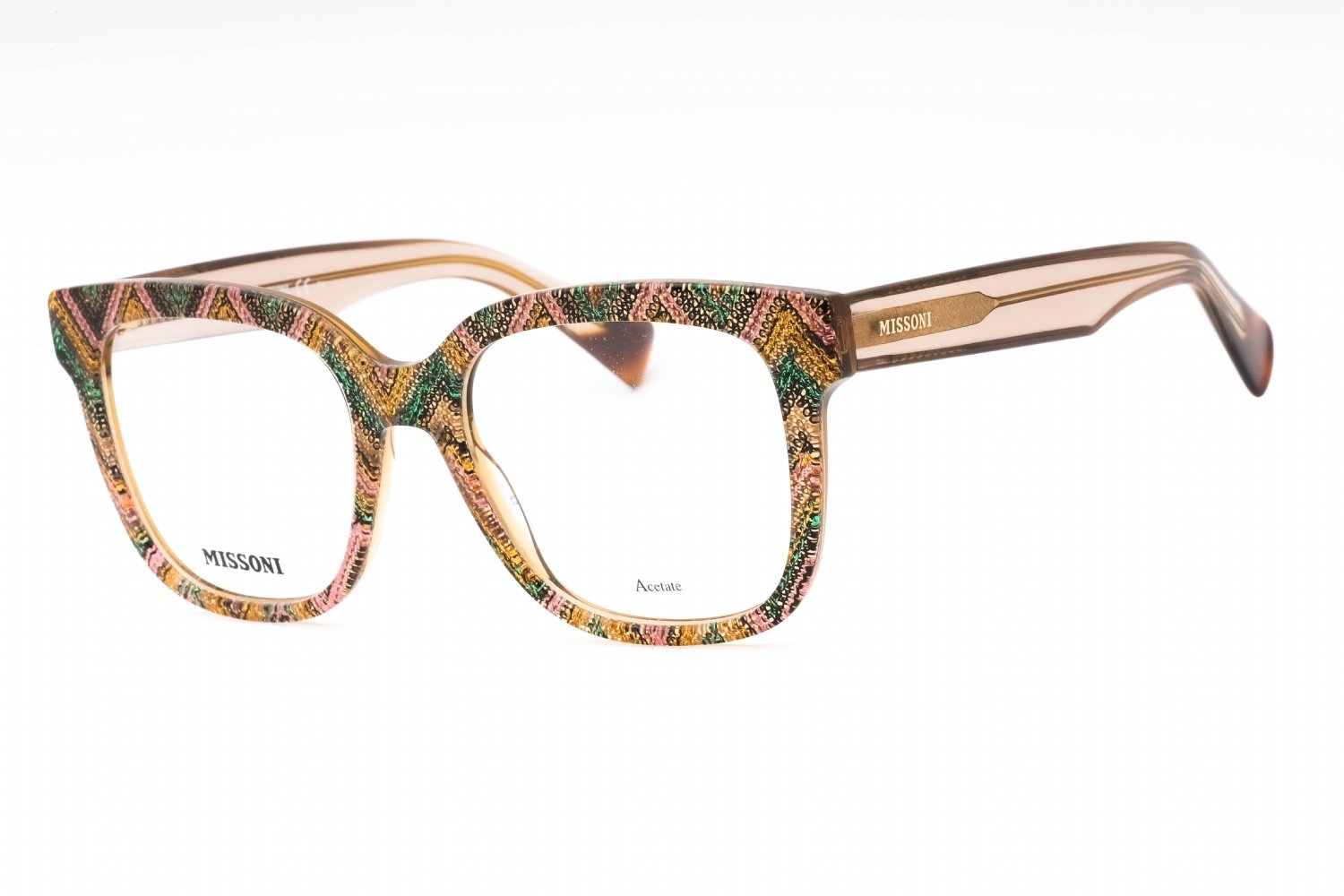 Missoni MIS 0127 PTTR PK GRN/Clear demo lens 0038 00 51-18-140 MM