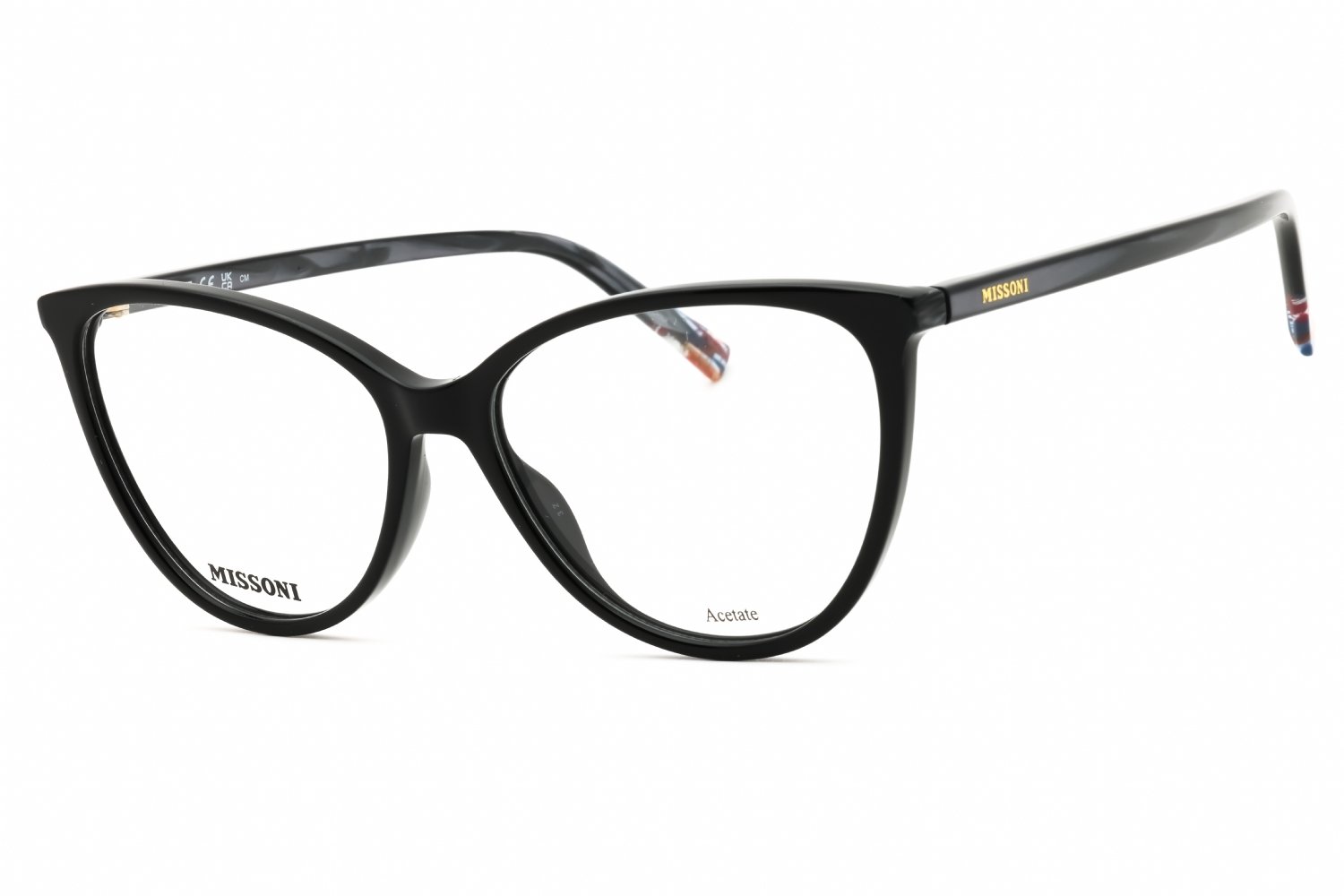 Missoni MIS 0136 BLACK/clear demo lens 0807 00 55-15-145 MM