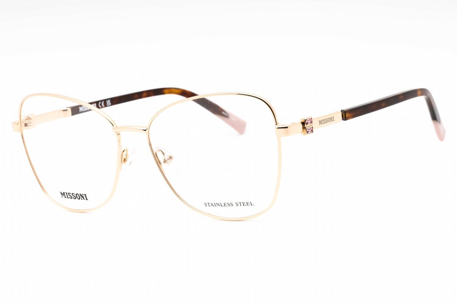 Missoni MIS 0144 ROSE GOLD/Clear demo lens 0000 00 56-15-140 MM