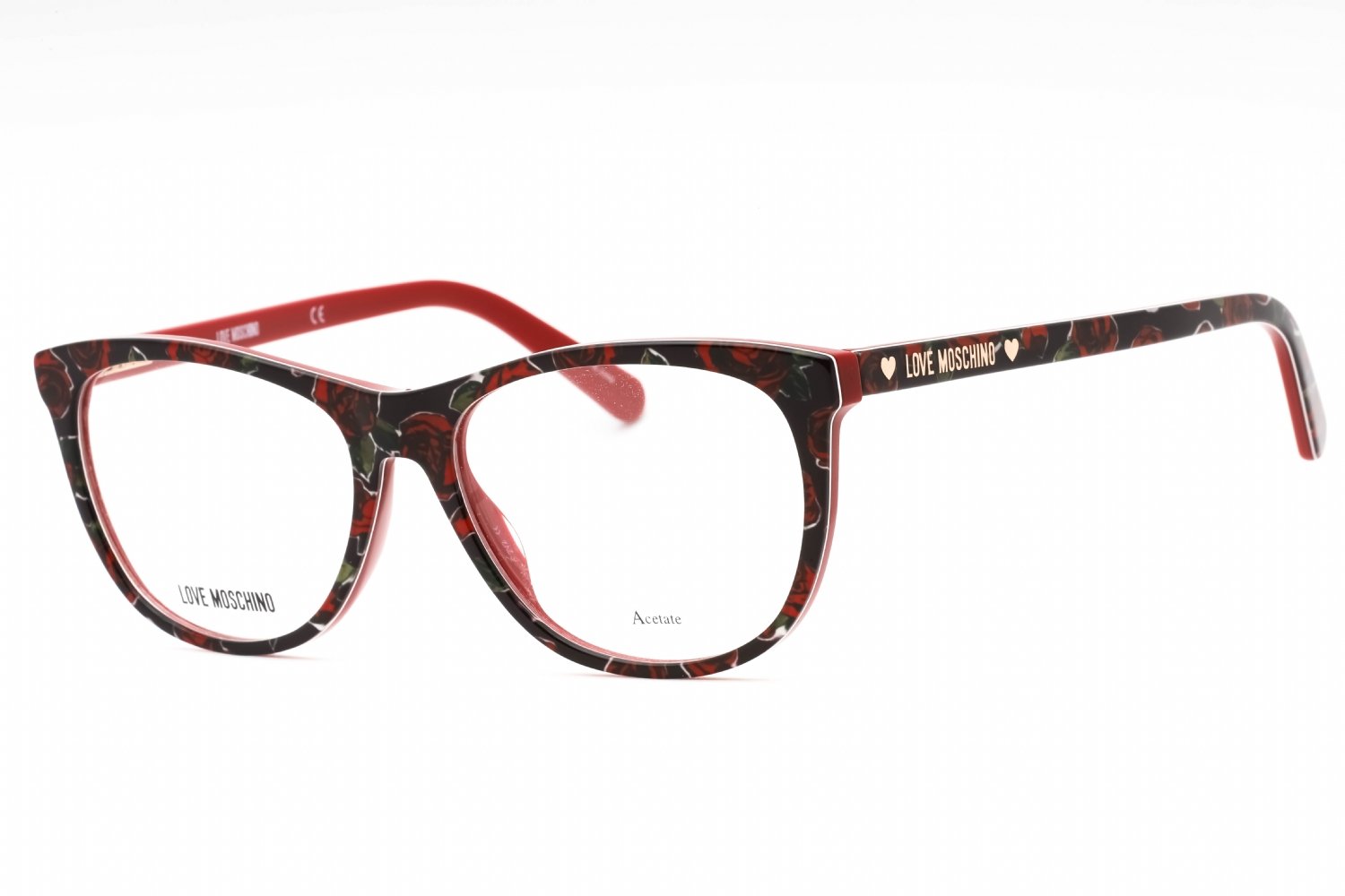 Moschino Love MOL524 RED PTTRN/Clear demo lens 00PA 00 53-16-145 MM