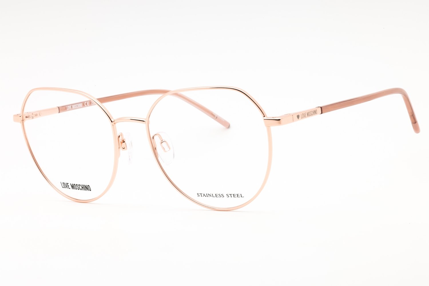 Moschino Love MOL560 GOLD COPPER/Clear demo lens 0DDB 00 54-17-140 MM