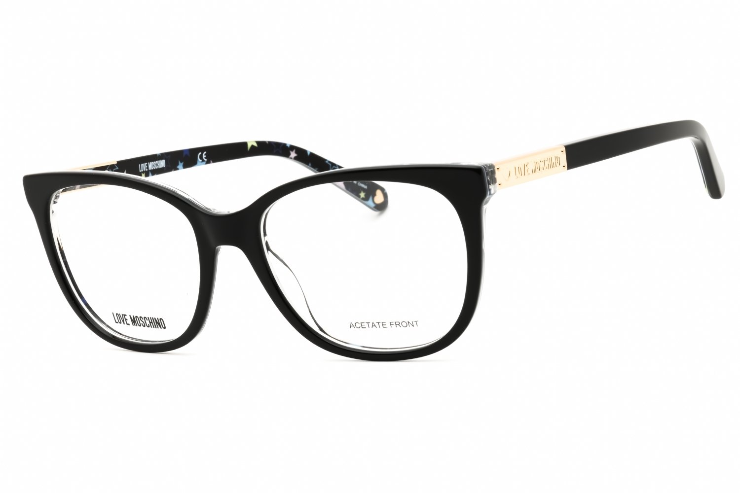 Moschino Love MOL564 BLACK/clear demo lens 0807 00 53X18X140
