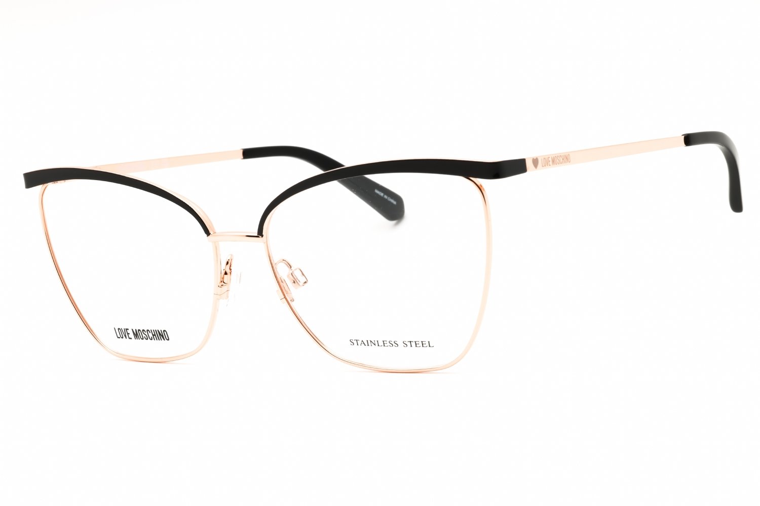 Moschino Love MOL596 BLACK GOLD/clear demo lens 02M2 00 56X15X140