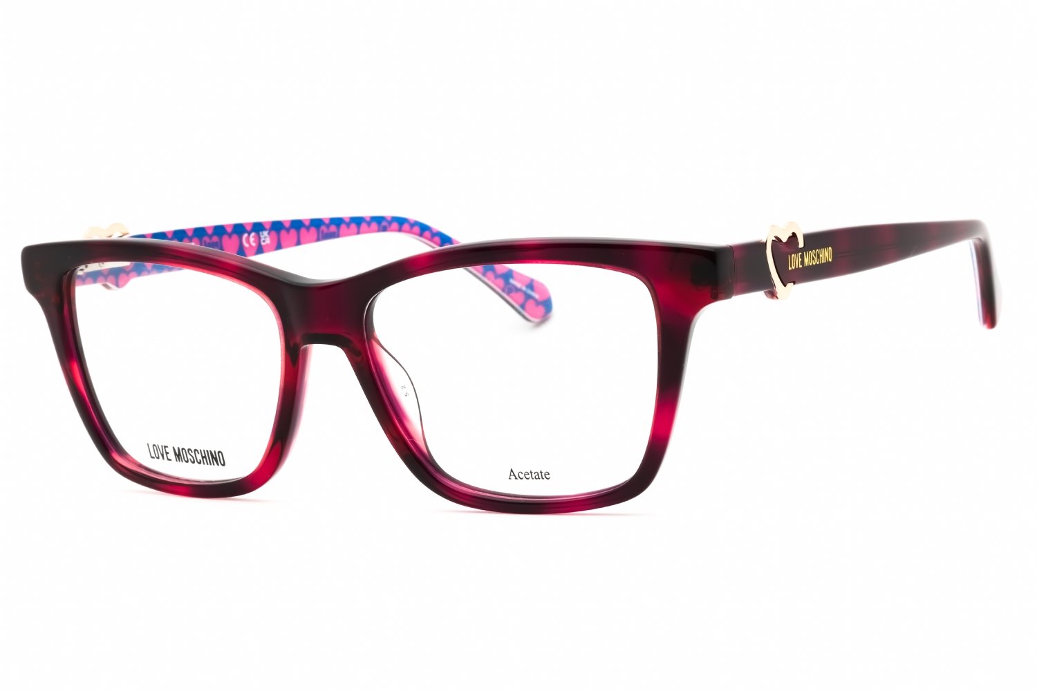 Moschino Love MOL610 PINK HAVANA/clear demo lens 0HT8 00 52-15-140 MM