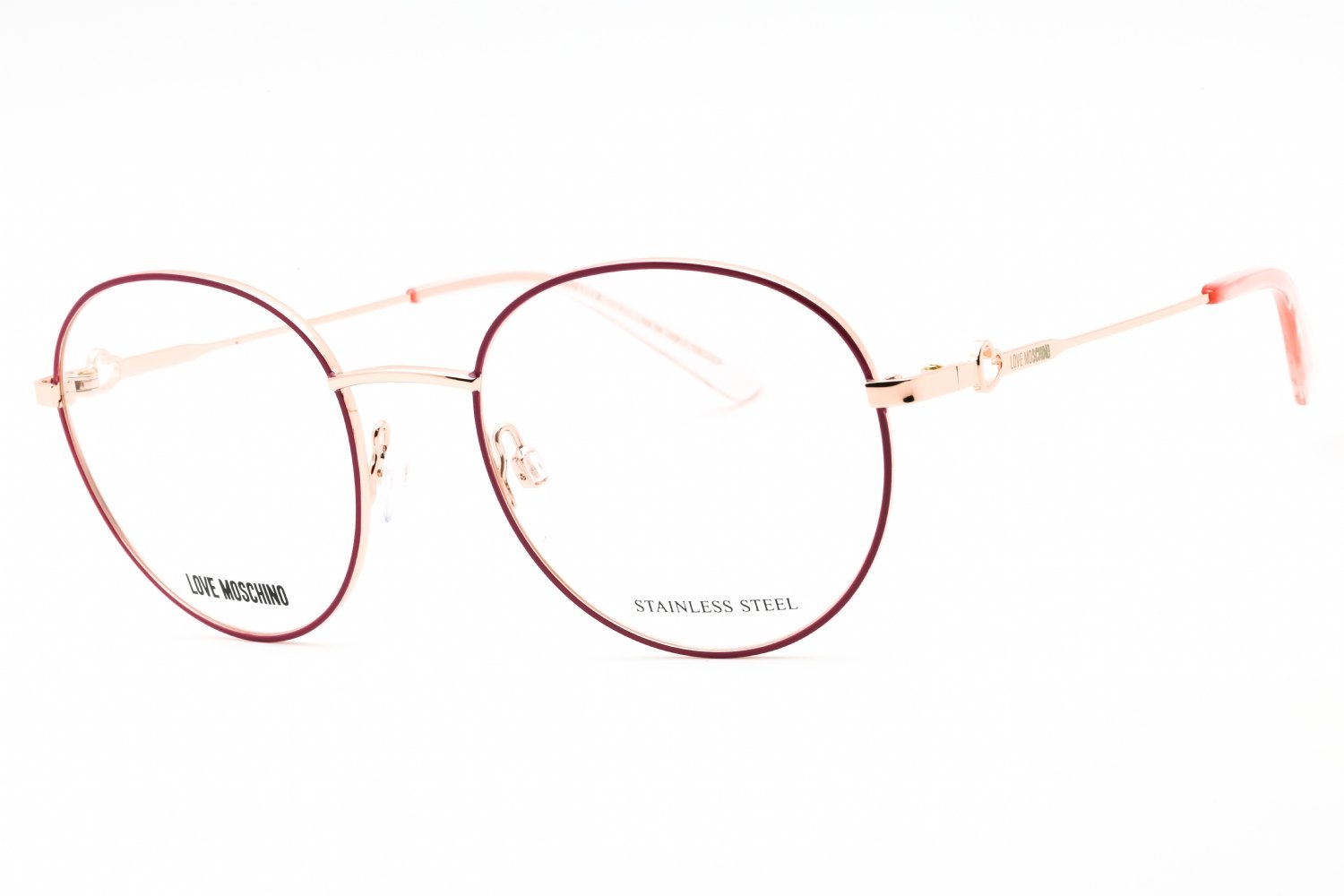 Moschino Love MOL613 PINK GOLD/Clear demo lens 0S45 00 52-20-140 MM