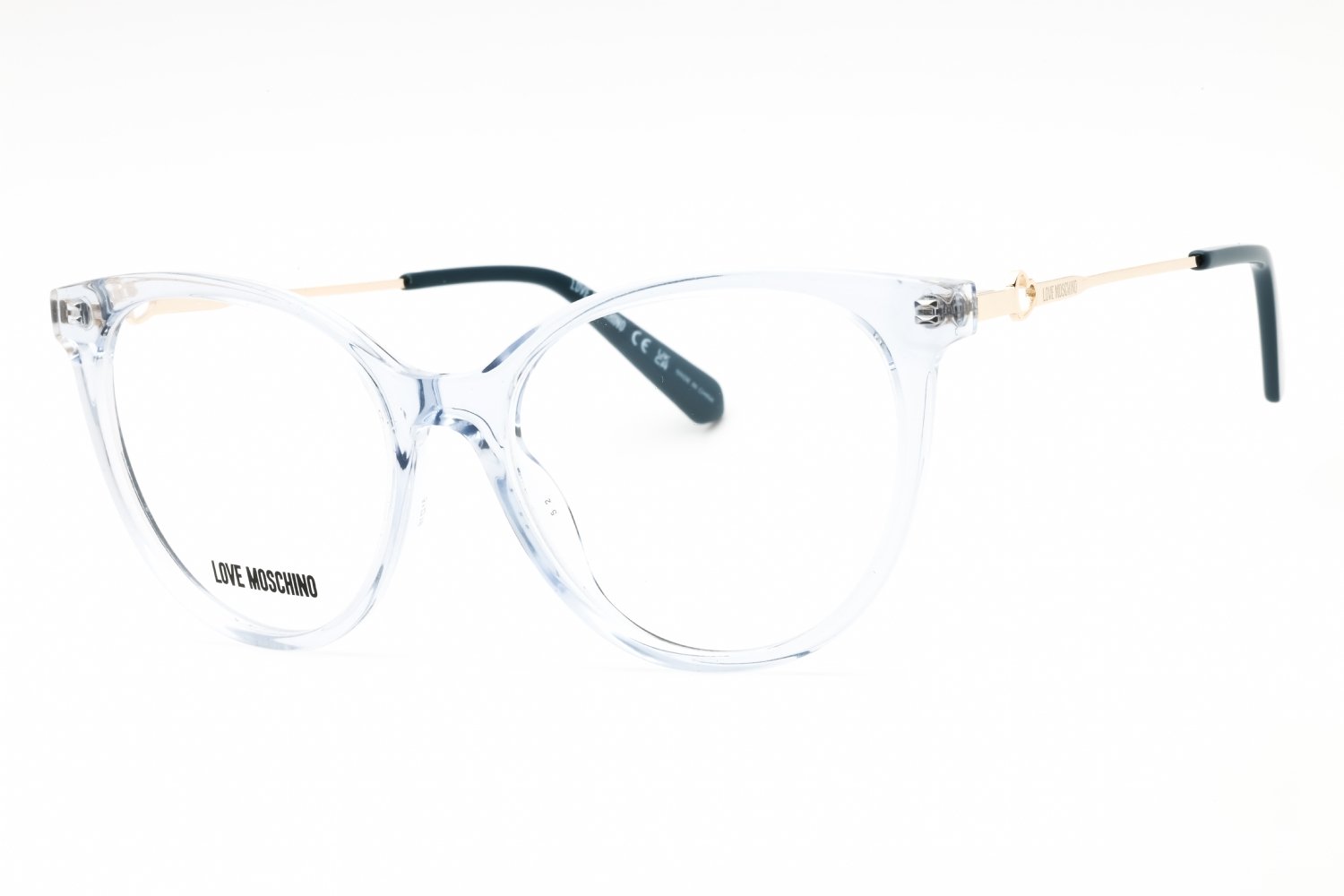Moschino Love MOL618/TN Transparent Azure Blue/Clear demo lens 0MVU 00 51-17-135 MM