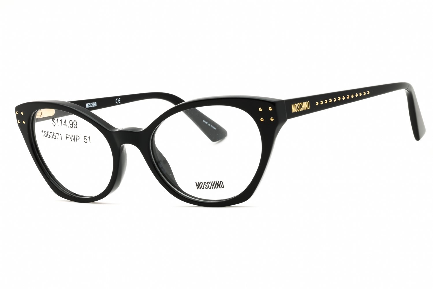 Moschino MOS582 BLACK/Clear demo lens 0807 00 51-19-140 MM