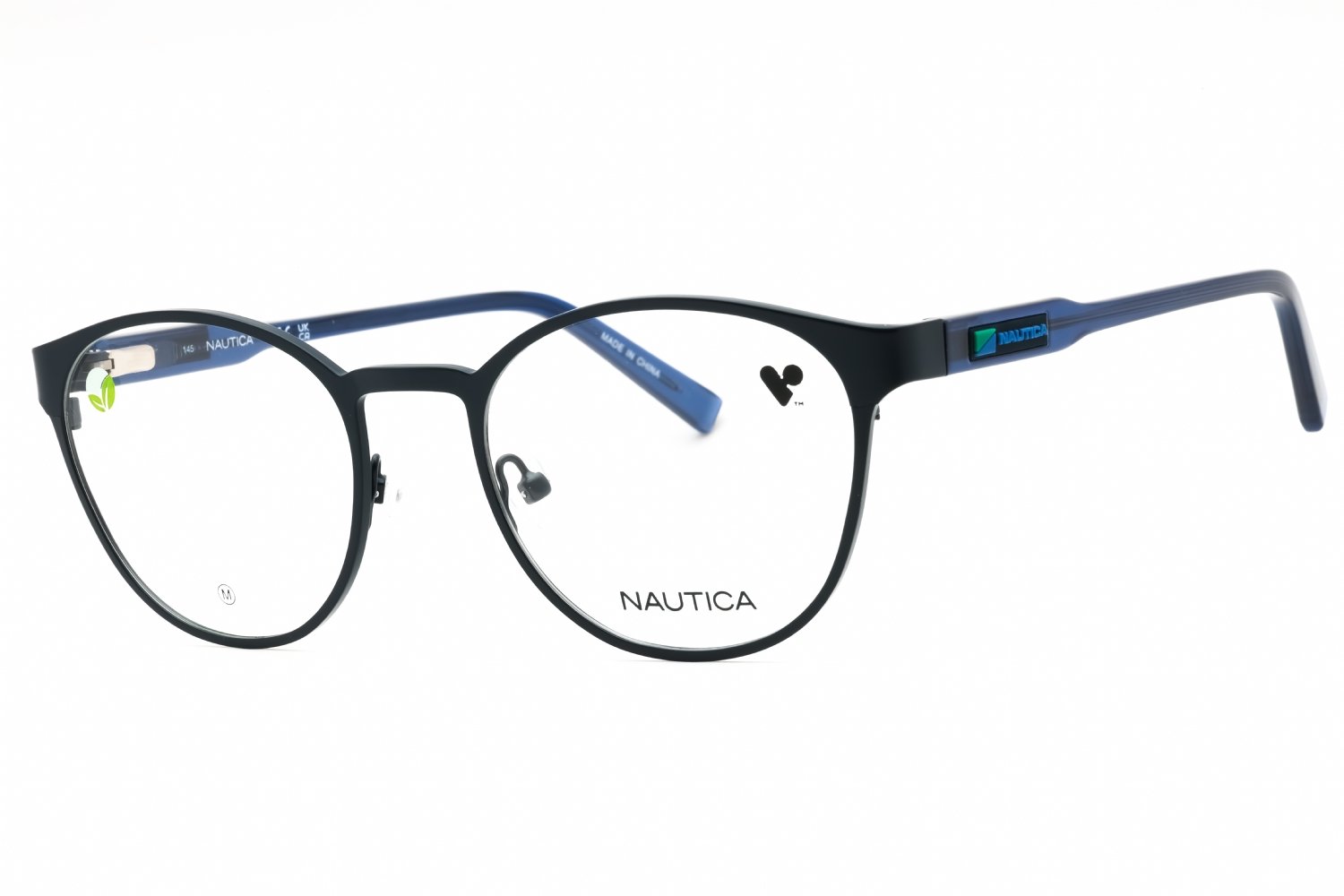 Nautica N7345 MATTE SPORT NAVY/Clear demo lens 420 52-20-145 MM