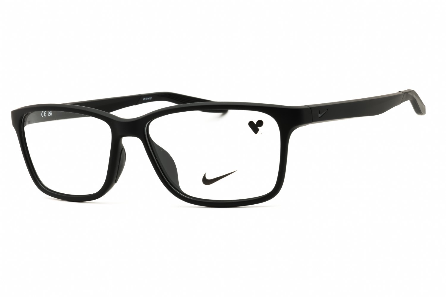 Nike NIKE 7118N MATTE BLACK/Clear demo lens 001 55X14X140