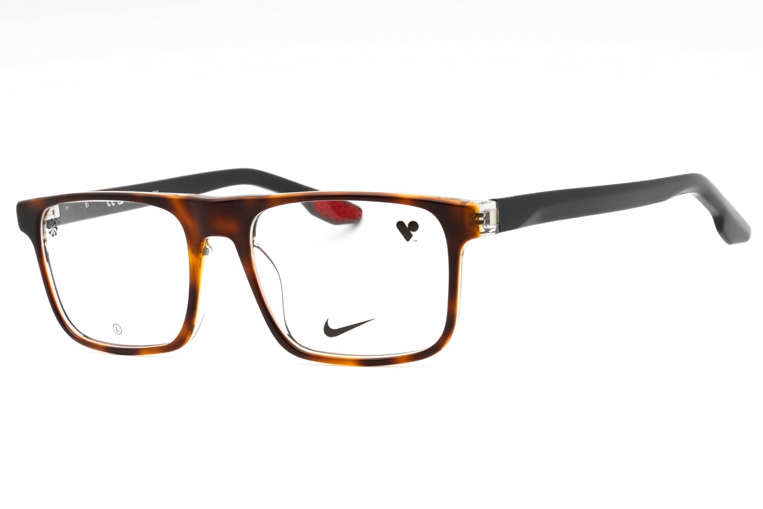 Nike NIKE 7161 TORTOISE/CRYSTAL SMOKE/clear demo lens 242 54-18-145 MM