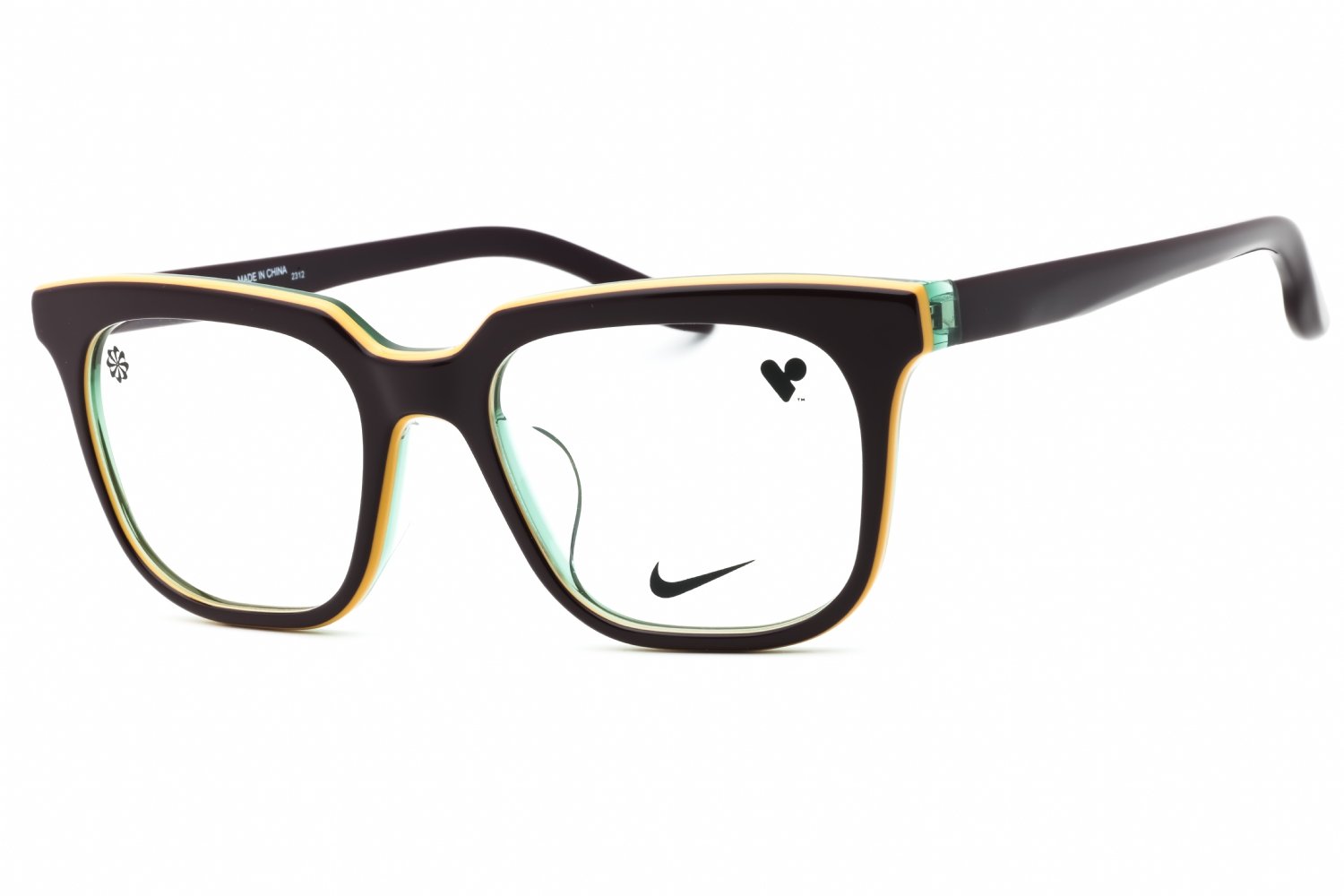 Nike NIKE 7167LB RAISIN TRI-LAMINATE/Clear demo lens 502 52-19-145 MM