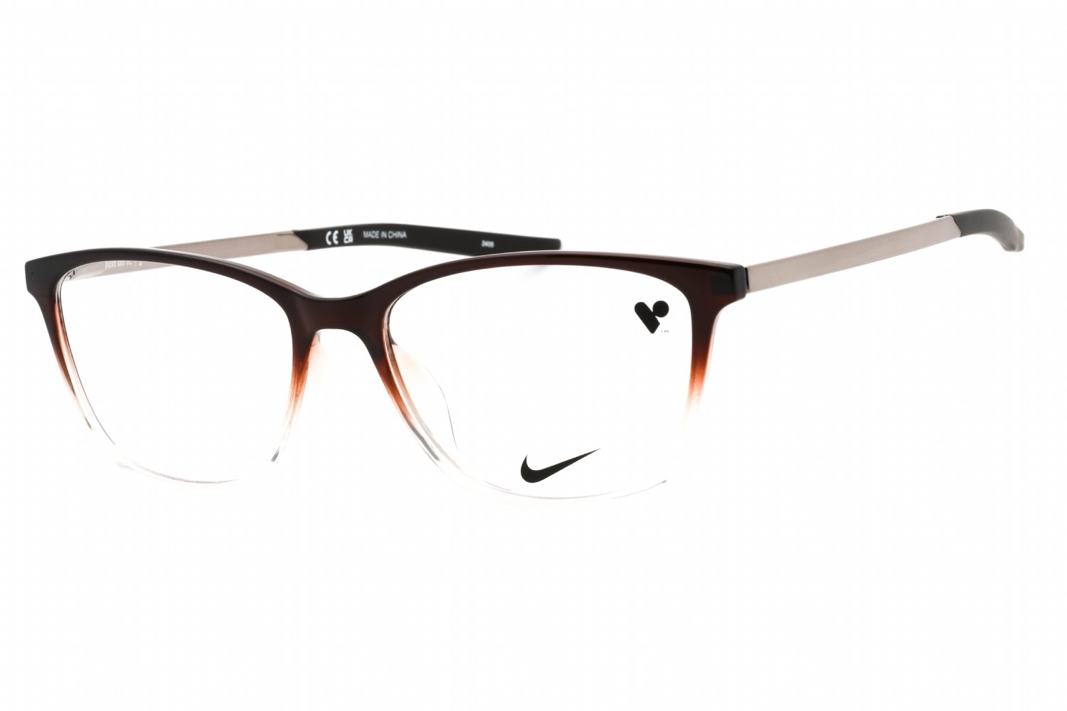 Nike NIKE 7284 BROWN BASALT/CLEAR FADE/Clear demo lens 203 54-16-145 MM