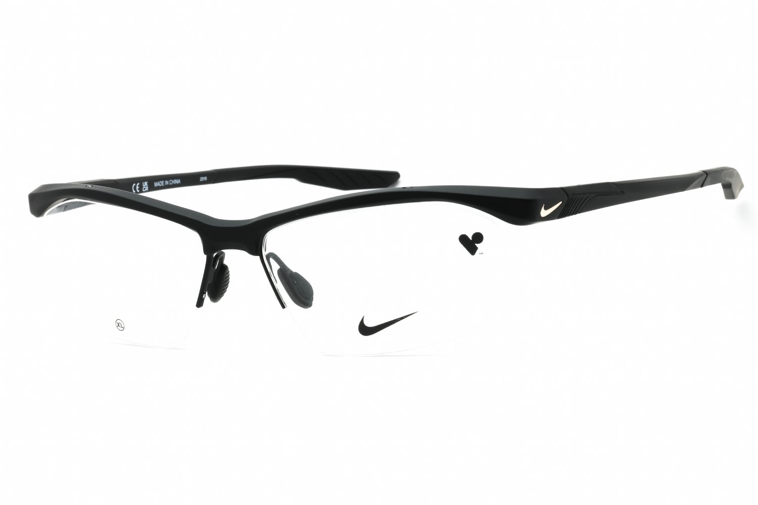 Nike NIKE 7401 MATTE BLACK/Clear demo lens 001 58-15-145 MM